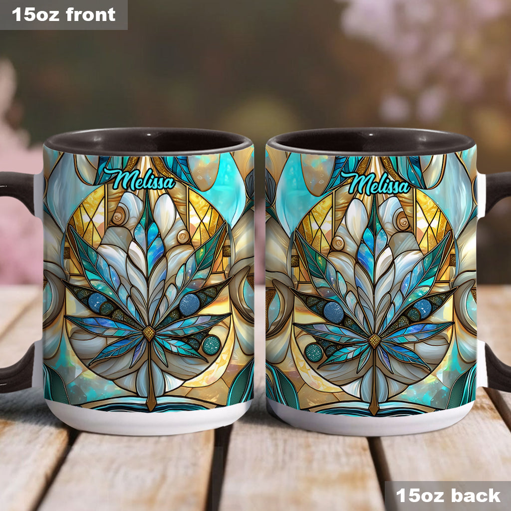 Stunning Leaf - Personalized Weed Accent Mug