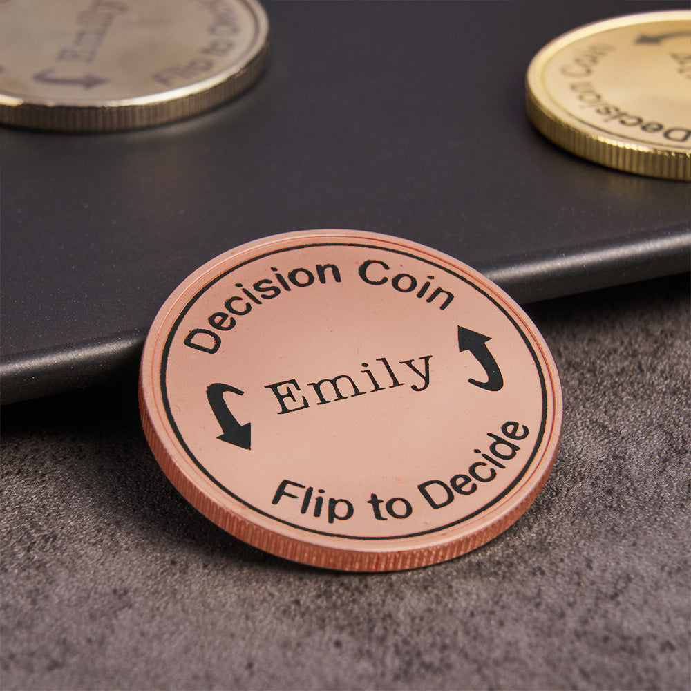 Decision Flip Coin - Personalized Couple Coin