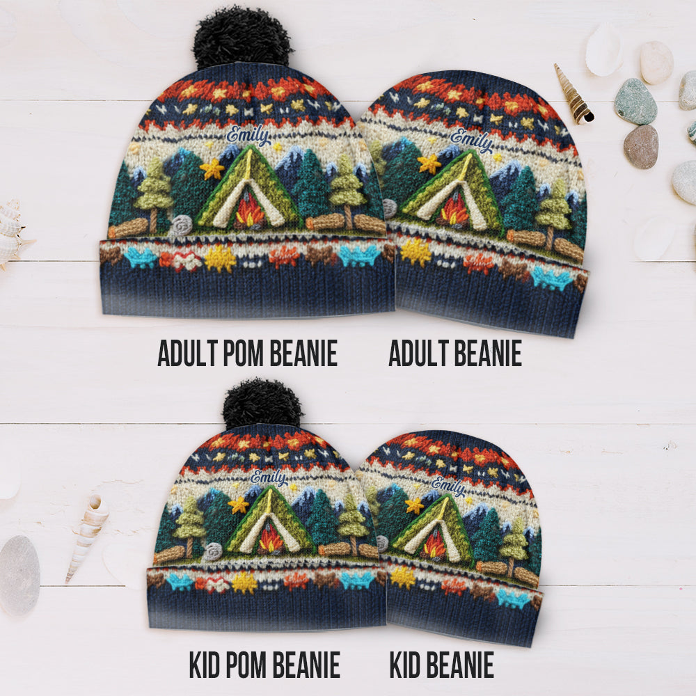 Love Camping - Personalized Camping Beanie Hat