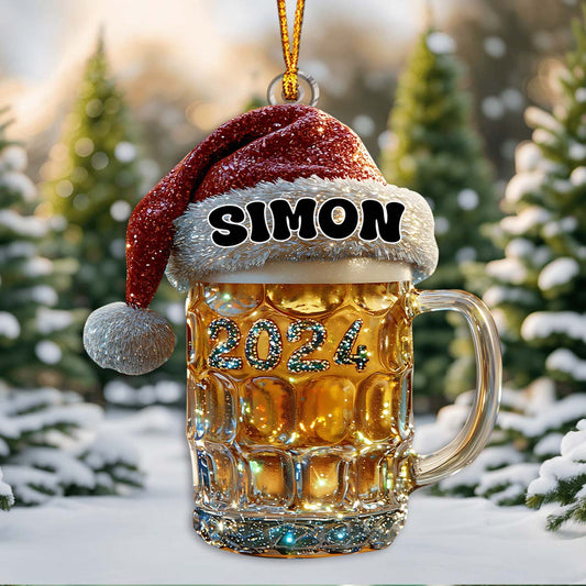 Merry Beermas - Personalized Beer Ornament