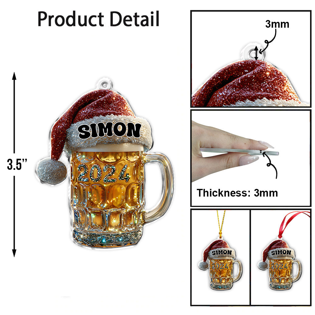 Merry Beermas - Personalized Beer Ornament