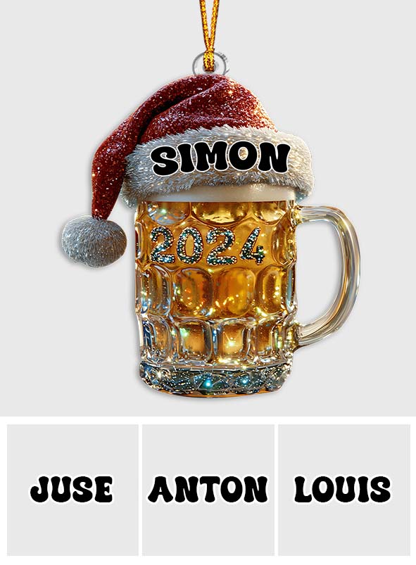 Merry Beermas - Personalized Beer Ornament