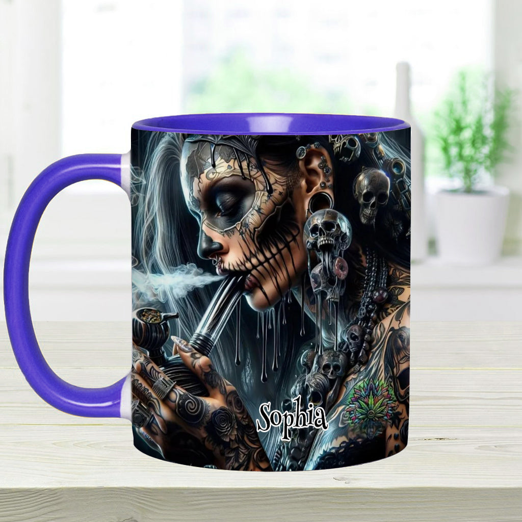 Psychedelic Queen - Personalized Weed Accent Mug