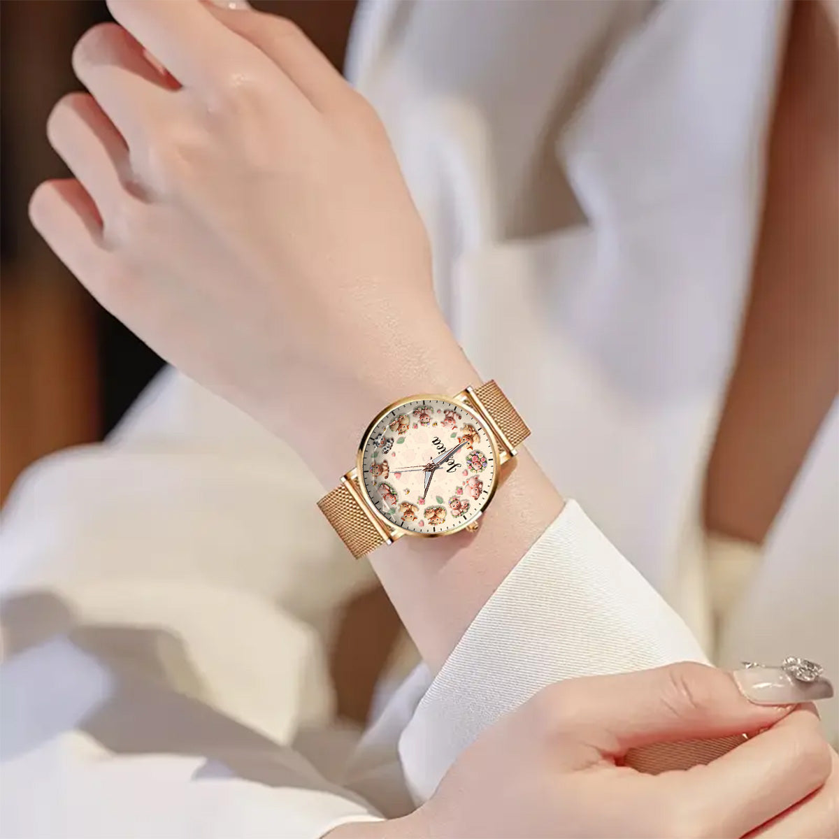 Life Is Better With Pigs - Personalized Pig Lover Women Hand Watch