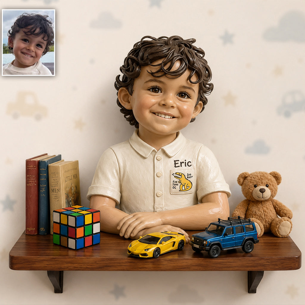Little Dreamer - Personalized Kid Wooden Floating Shelf