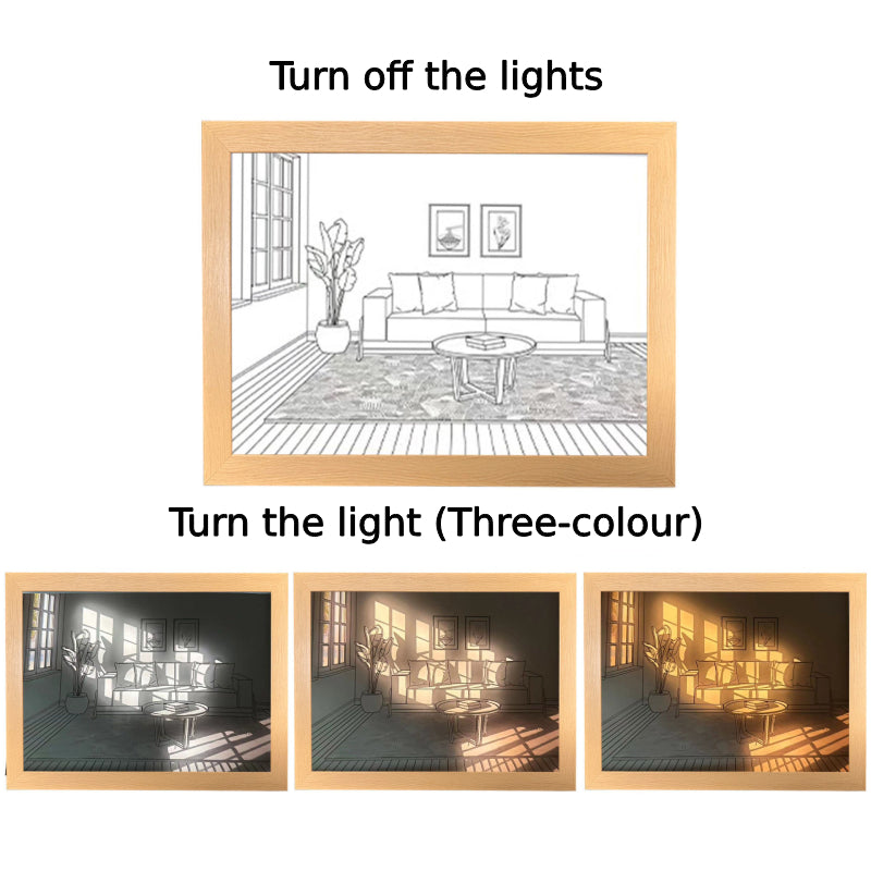 Line Art Painting Lamp