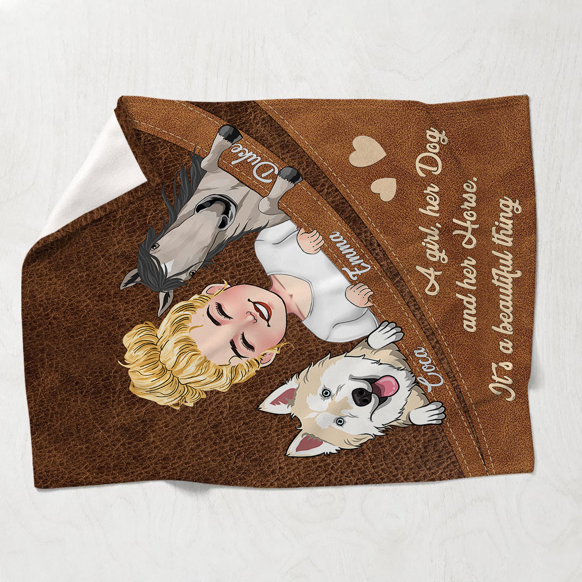What A Beautiful Thing - Horse gift for dog lover, cat lover - Personalized Blanket
