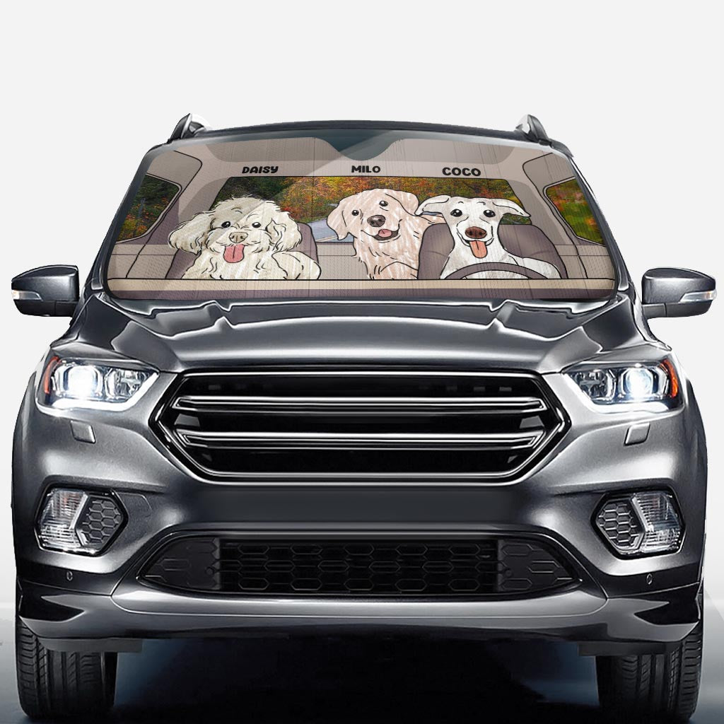 Lovely Paws - Personalized Dog Car Sunshade