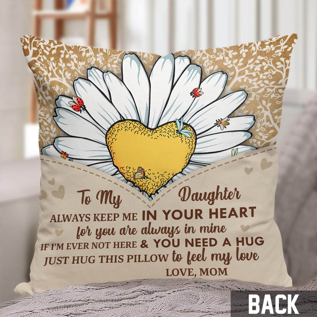 You Are My Sunshine - Gift for grandma, mom, daughter, granddaughter, sister, wife - Personalized Throw Pillow
