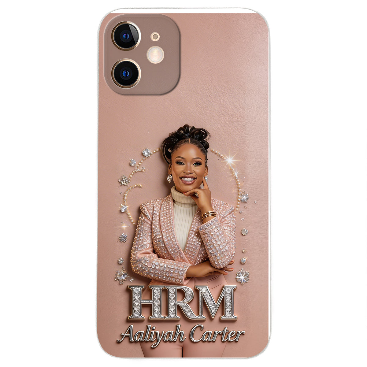 Office Decoration Custom Any Photo - Personalized Colleague 3D Embossed Leather Phone Case