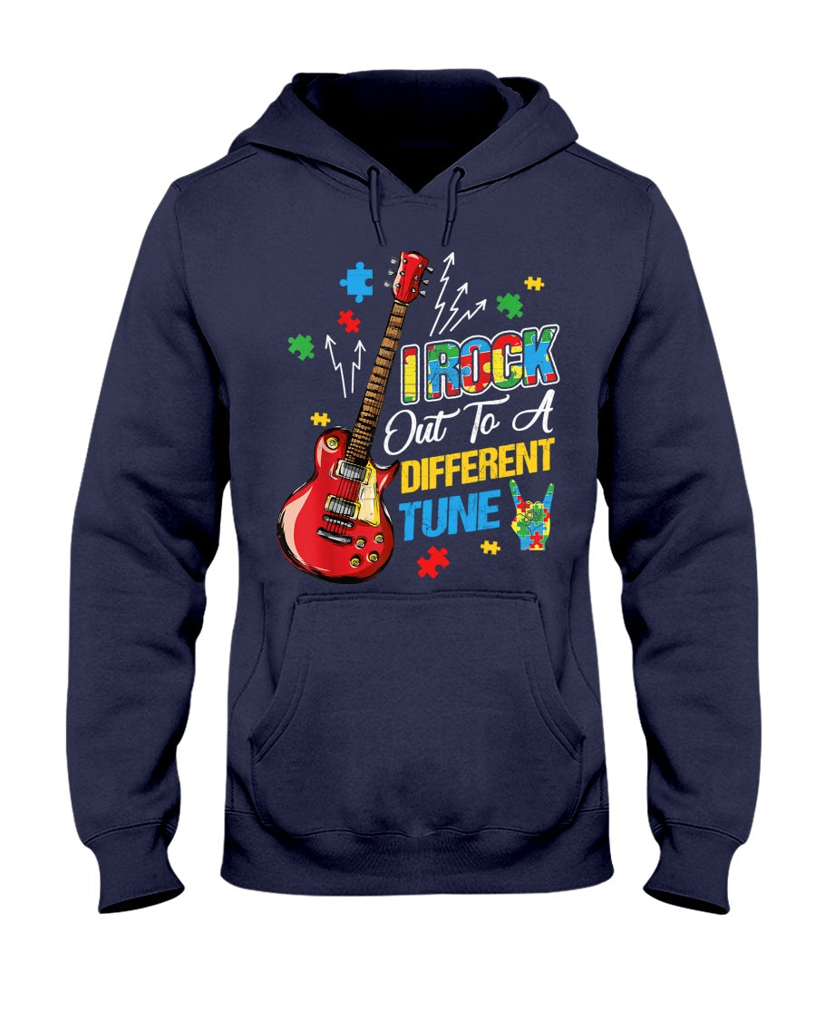 Autism I Rock Out To A Different Tune - Autism Awareness T-shirt and Hoodie 0921
