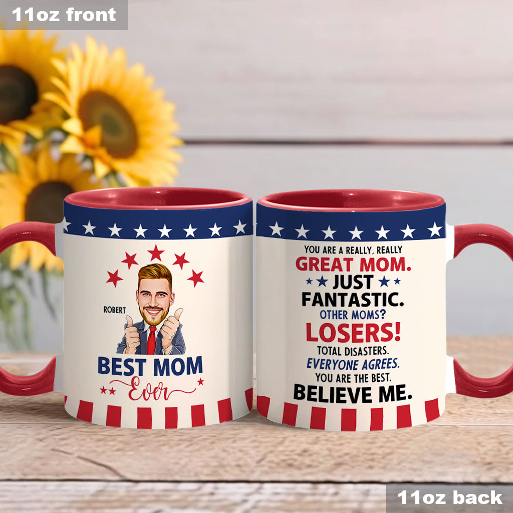 Best Mom Ever - Personalized Accent Mug