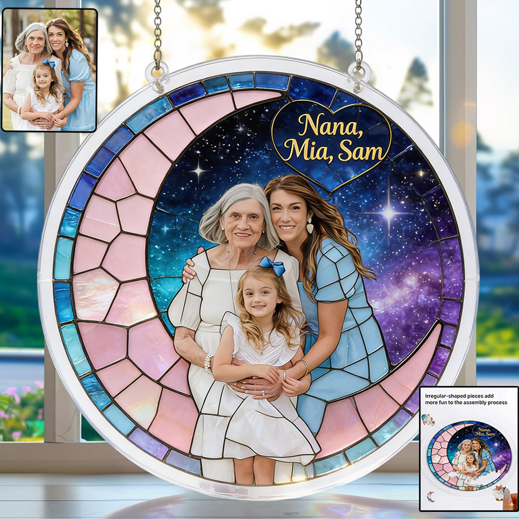 Best Mom Ever - Personalized Mother Acrylic Puzzle Suncatcher