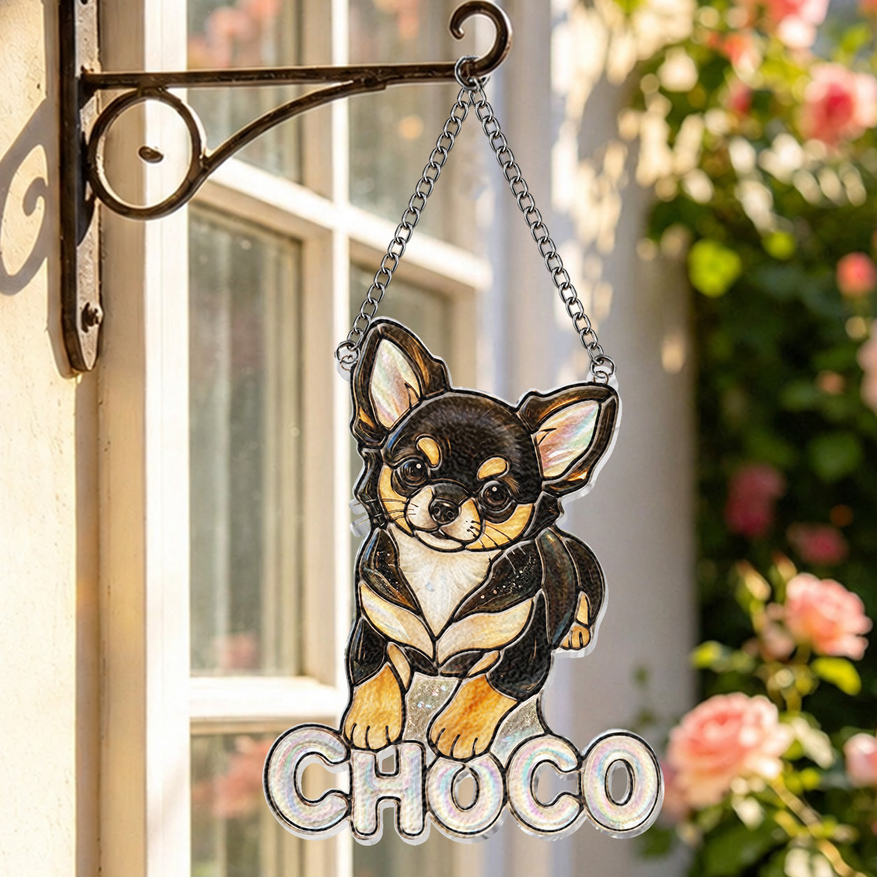 Any Pet Photo - Personalized Dog 3D Printed Glass Suncatcher