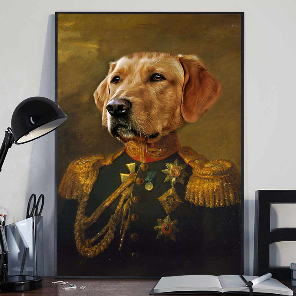 Royal Portrait - Personalized Dog Canvas And Poster