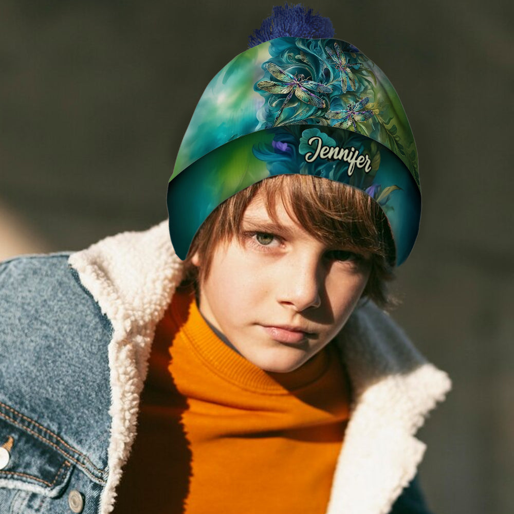 Stunning Dragonfly - Personalized Dragonfly Beanie Hat