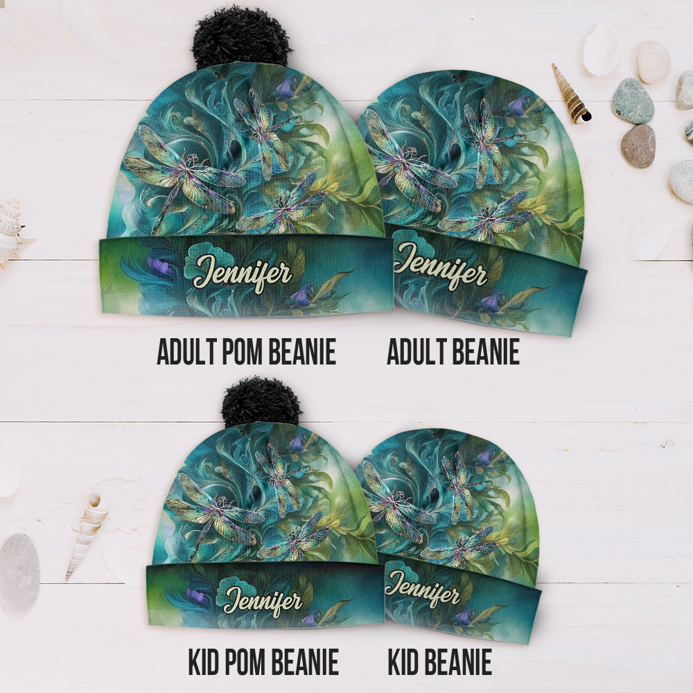 Stunning Dragonfly - Personalized Dragonfly Beanie Hat