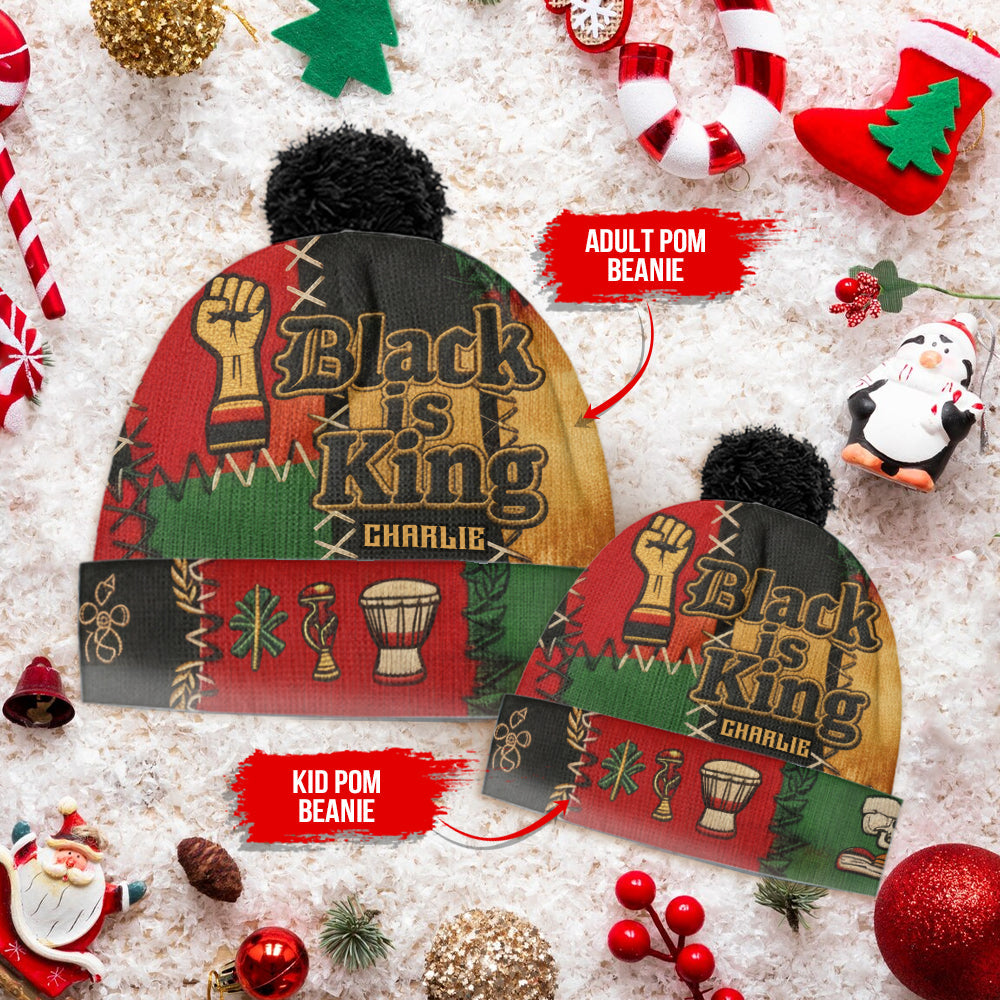 Black History Month - Personalized African American Beanie Hat