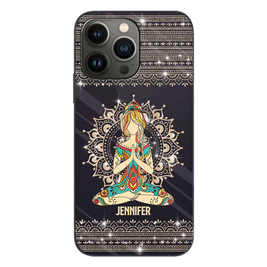 Let That S Go - Personalized Yoga Clear Phone Case