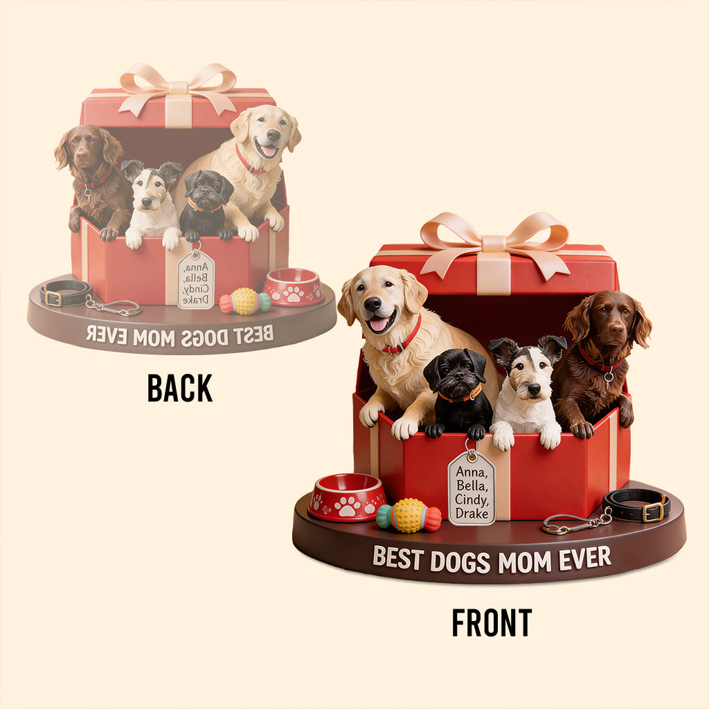 I Love My Dogs - Personalized Dog Custom Shaped Acrylic Plaque