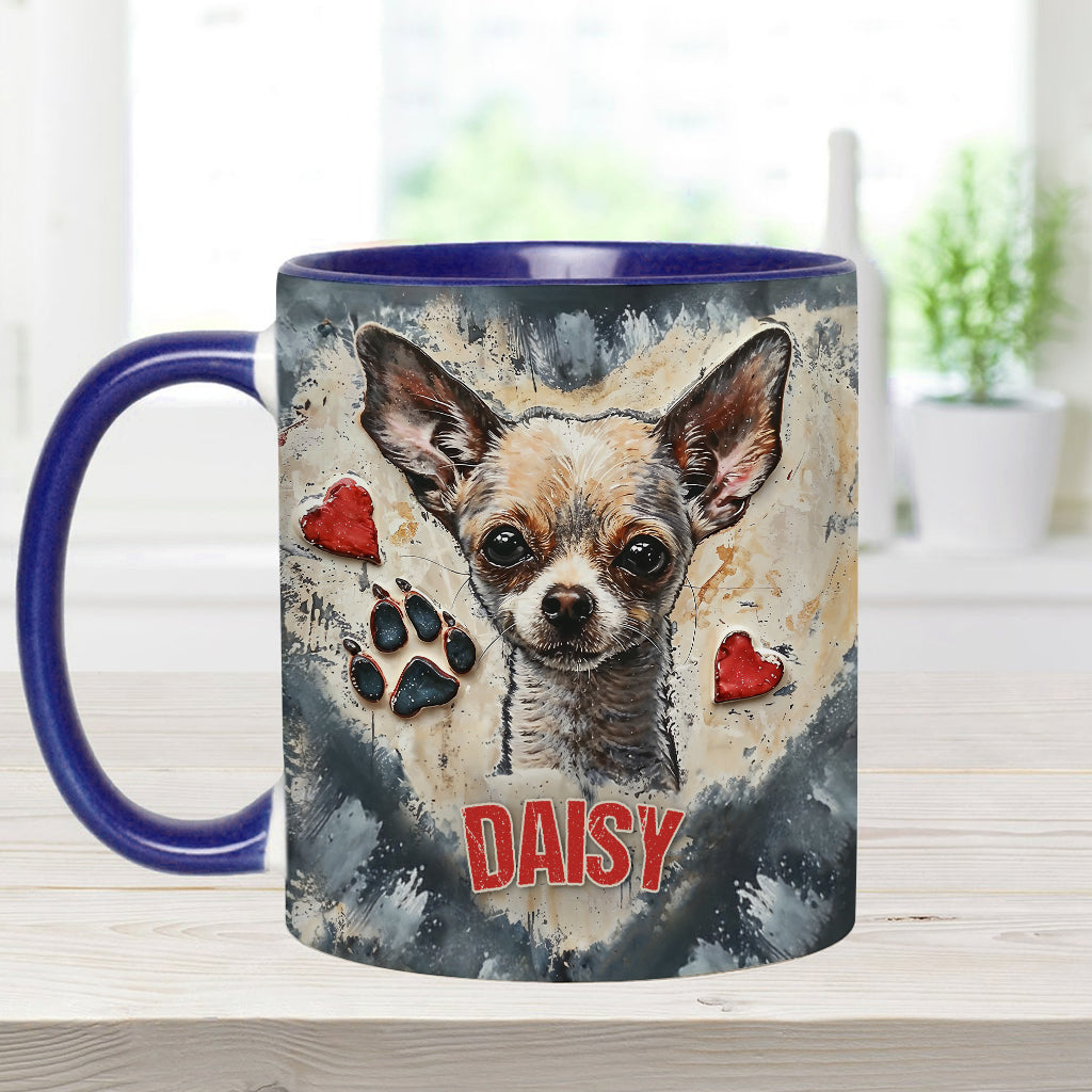Love Chihuahua - Personalized Chihuahua Accent Mug