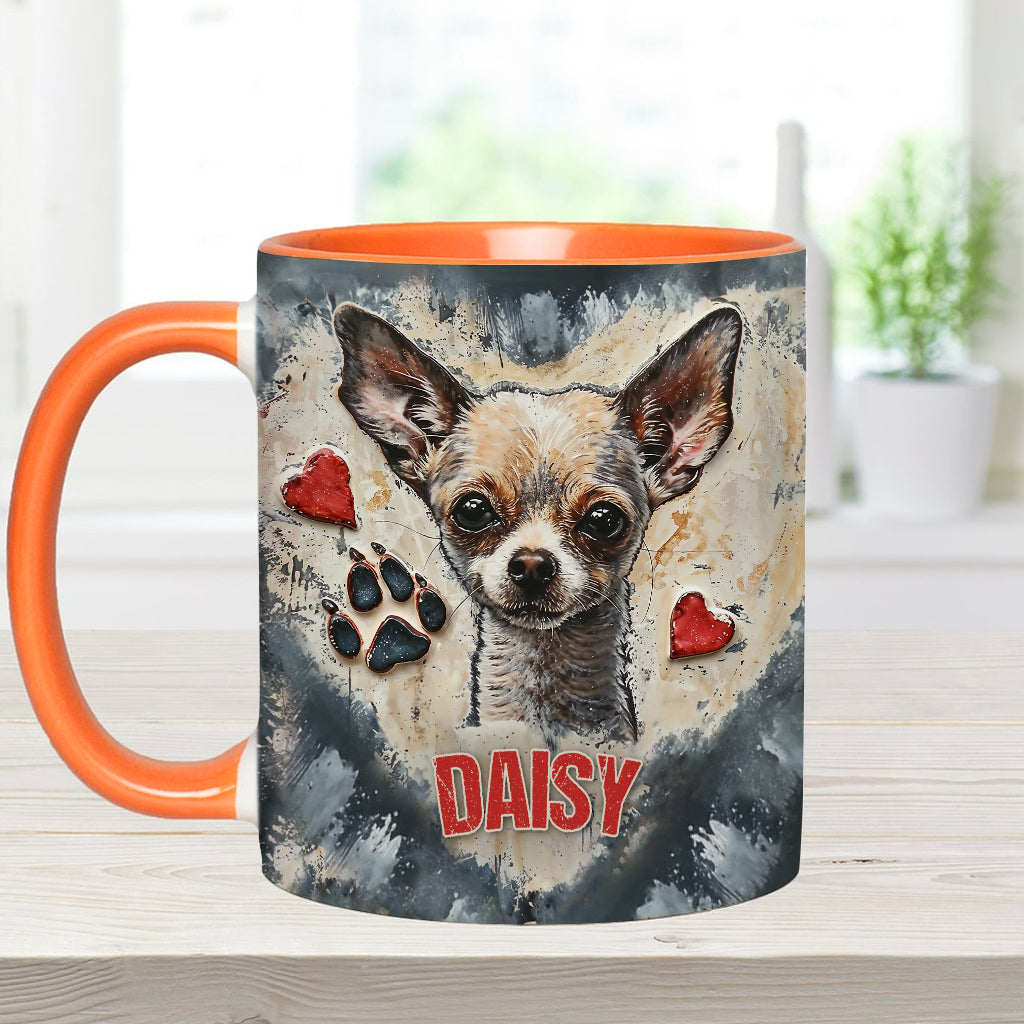 Love Chihuahua - Personalized Chihuahua Accent Mug