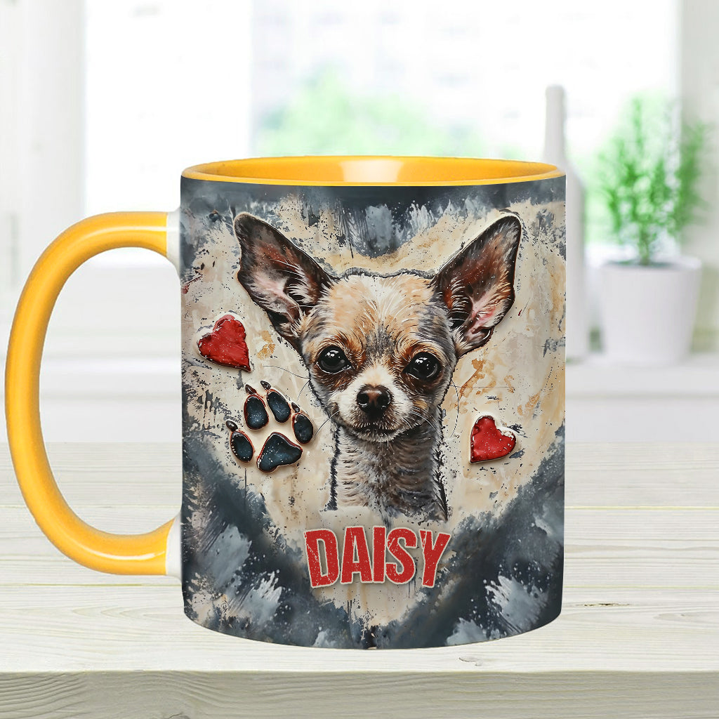 Love Chihuahua - Personalized Chihuahua Accent Mug