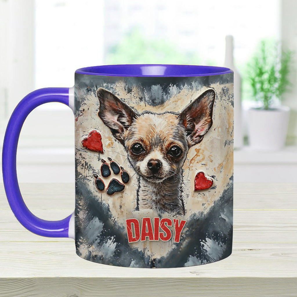 Love Chihuahua - Personalized Chihuahua Accent Mug