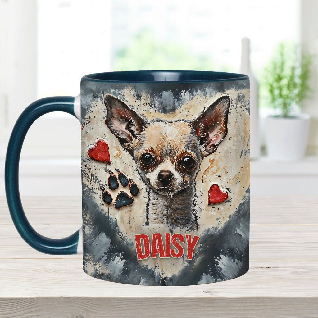 Love Chihuahua - Personalized Chihuahua Accent Mug