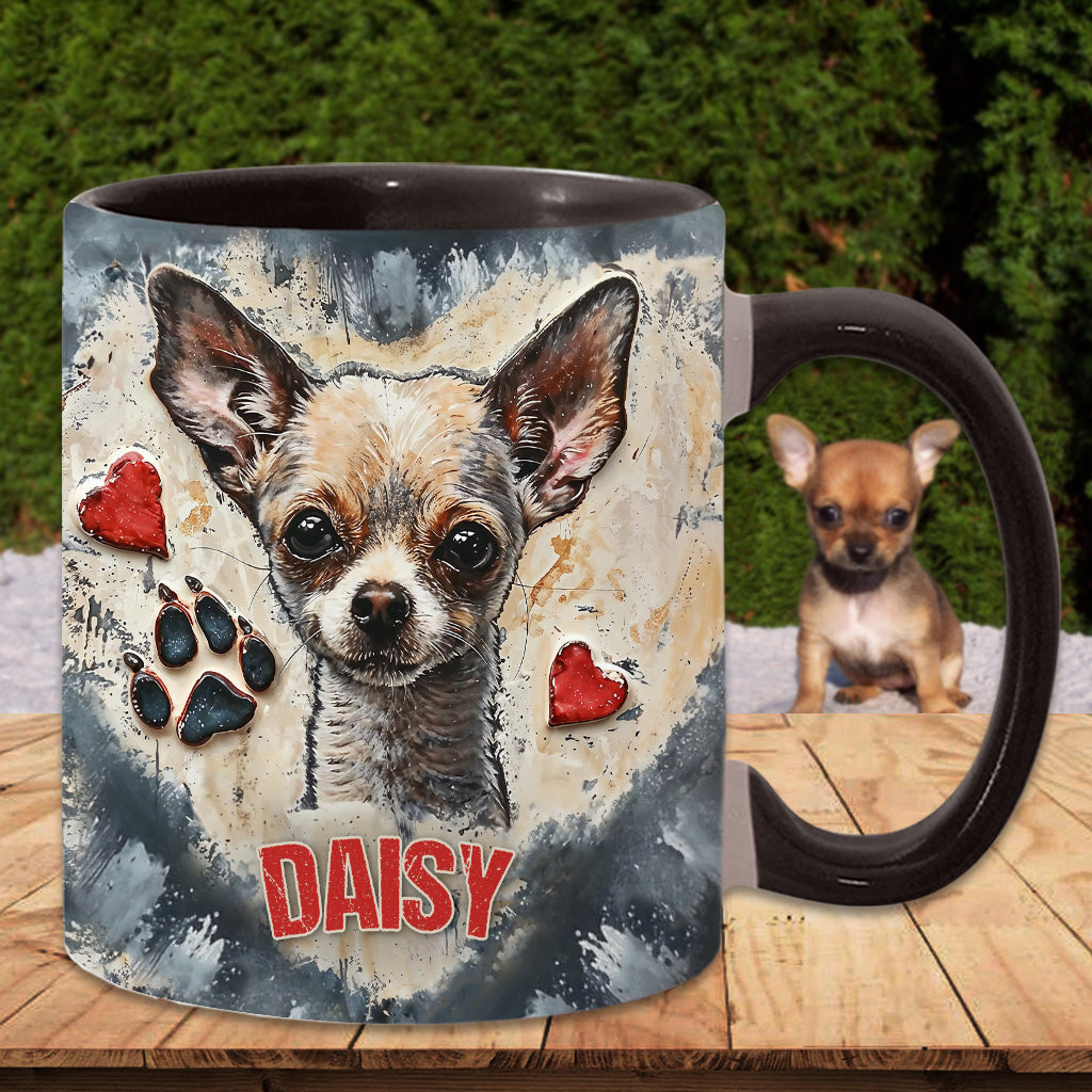 Love Chihuahua - Personalized Chihuahua Accent Mug