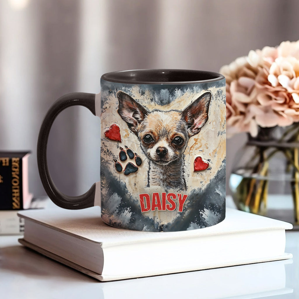 Love Chihuahua - Personalized Chihuahua Accent Mug