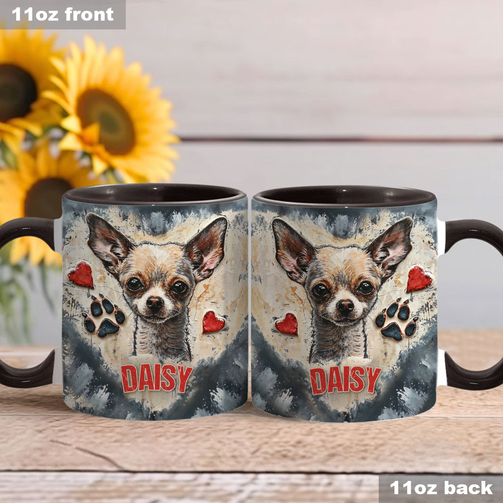 Love Chihuahua - Personalized Chihuahua Accent Mug