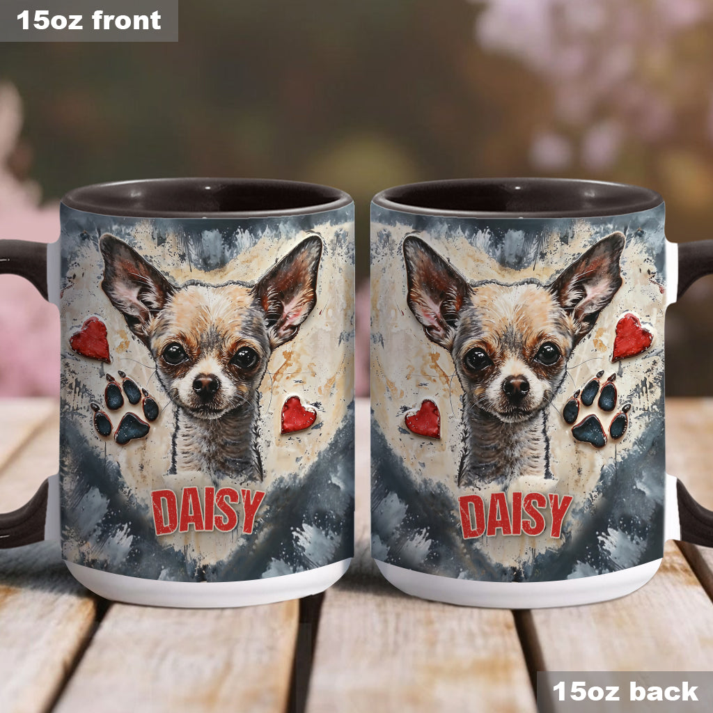 Love Chihuahua - Personalized Chihuahua Accent Mug