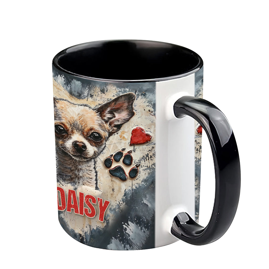 Love Chihuahua - Personalized Chihuahua Accent Mug