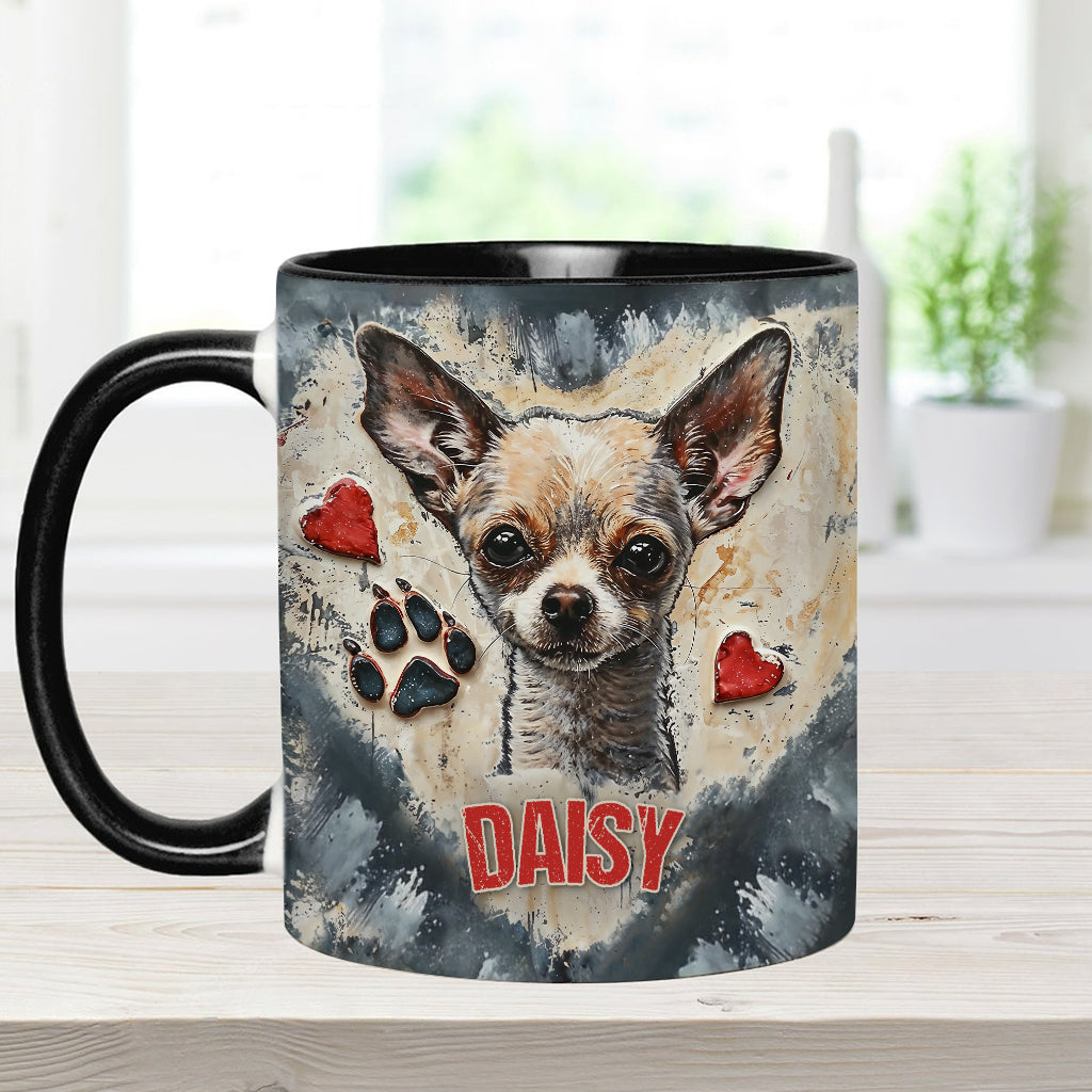 Love Chihuahua - Personalized Chihuahua Accent Mug