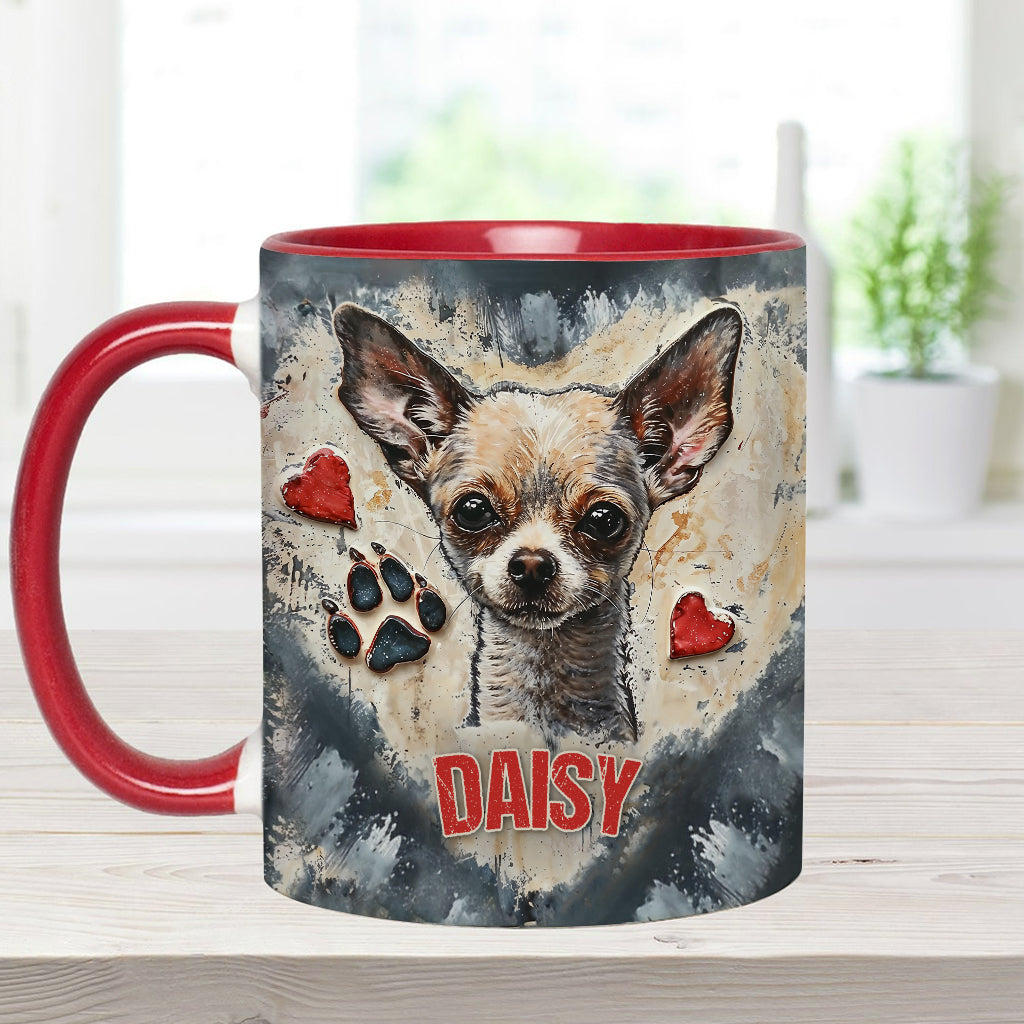 Love Chihuahua - Personalized Chihuahua Accent Mug
