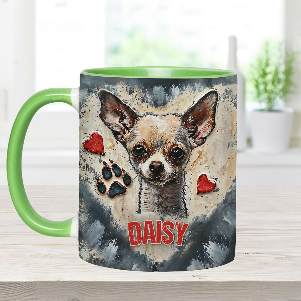 Love Chihuahua - Personalized Chihuahua Accent Mug