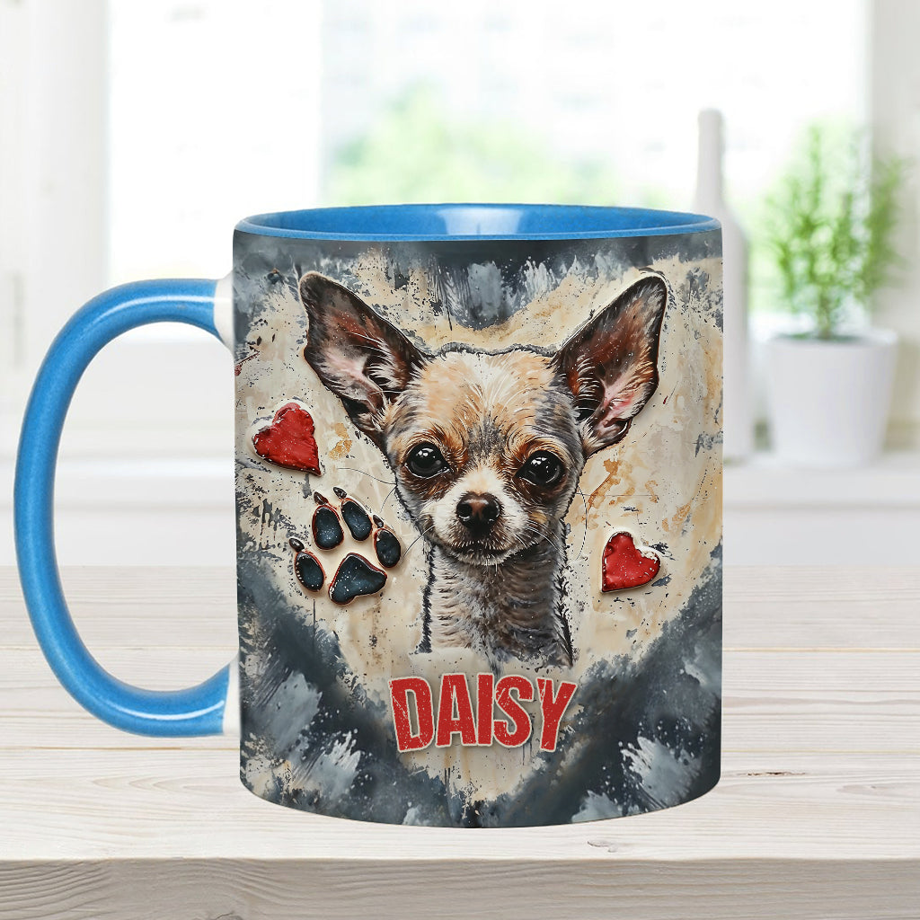 Love Chihuahua - Personalized Chihuahua Accent Mug
