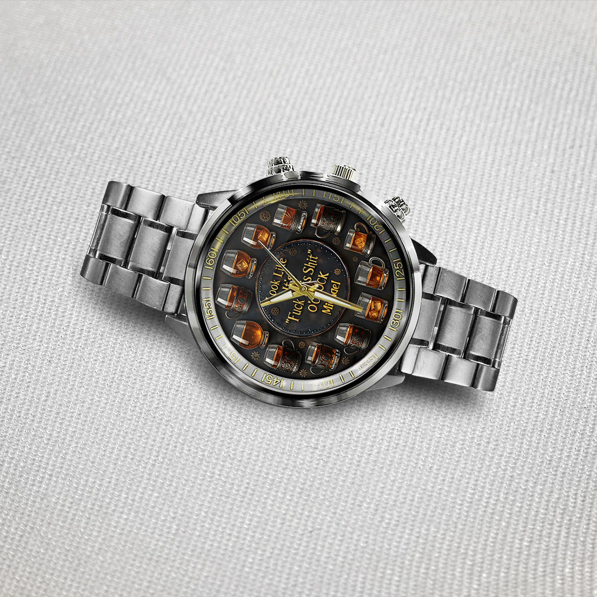 It's "F*ck This Shit" O'clock - Personalized Whisky Hand Watch