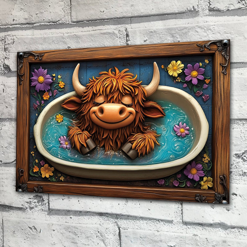 Wash Your Hooves - Rectangle Metal Sign
