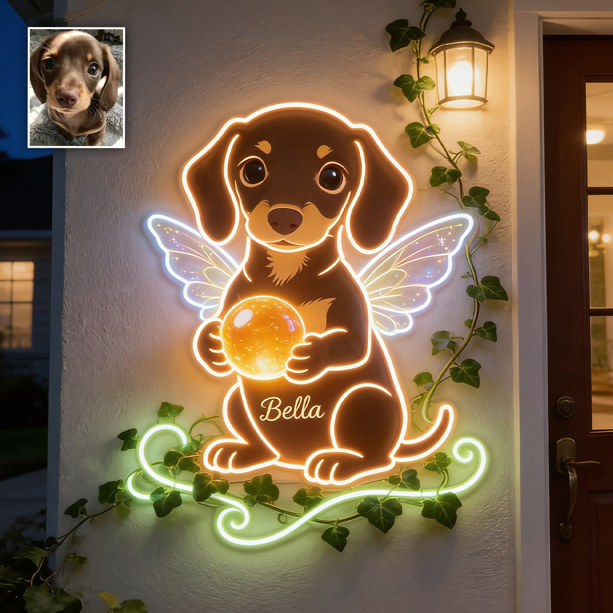 Custom Any Pet Photo - Personalized Pet LED Light Acrylic Sign