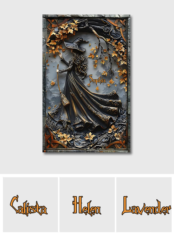 Put The Hat On - Personalized Witch Canvas And Poster