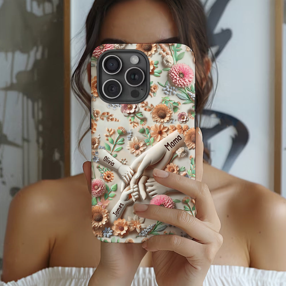 Hold Our Hands - Personalized Mother Full Print Phone Case