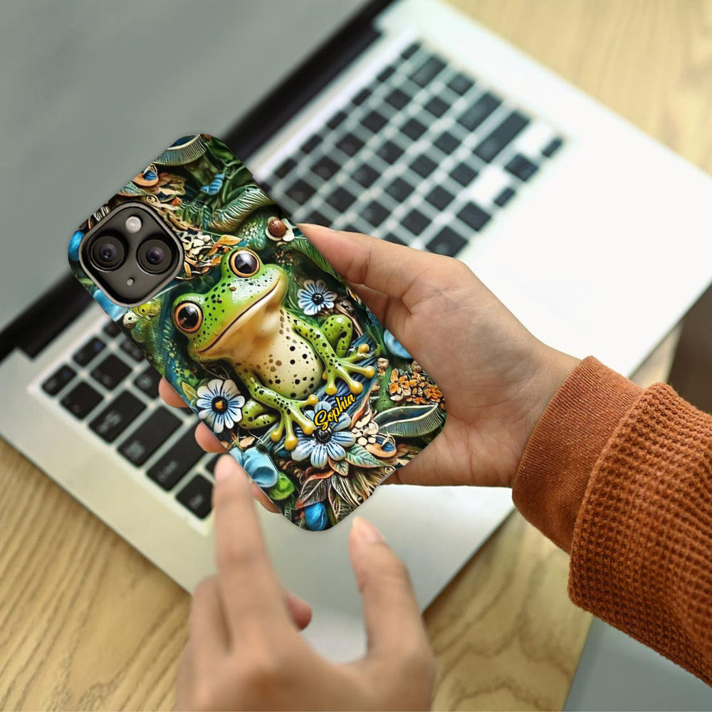 Love Frogs - Personalized Frog Full Print Phone Case