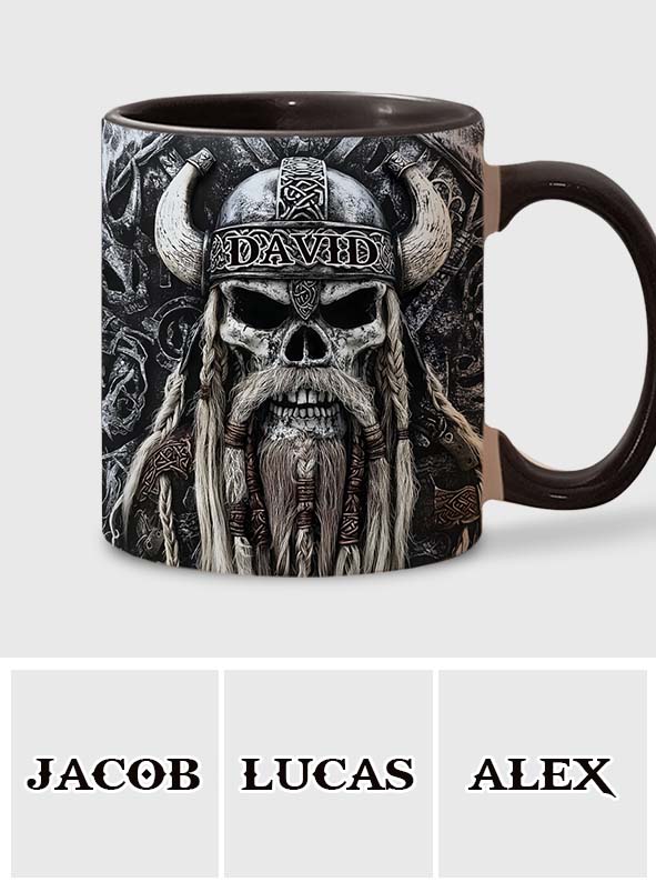Vikings Skull - Personalized Viking Accent Mug