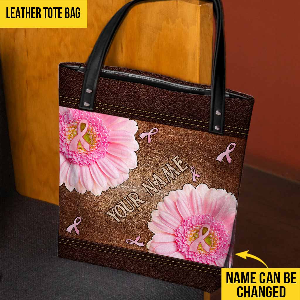 Faith Hope Love - Breast Cancer Awareness Personalized Tote Bag