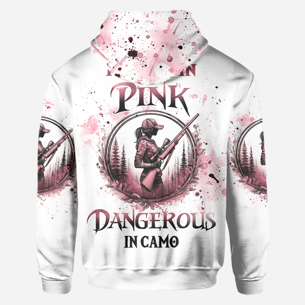 Pretty in Pink - Personalized Hunting All Over Shirt