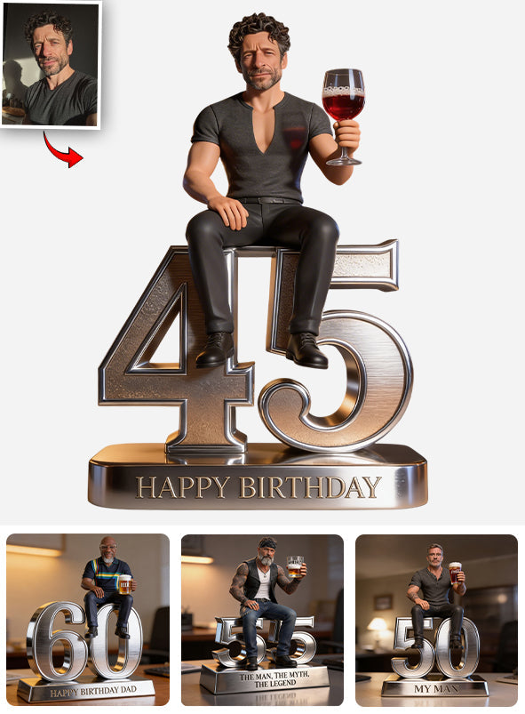 Custom Any Photo Birthday Gift - Personalized Birthday Custom Shaped Acrylic Plaque