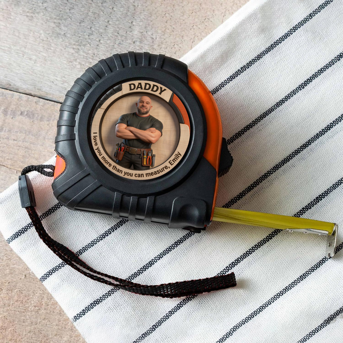 Custom Any Photo, Best Father's Day Gift - Personalized Father Measure Tape