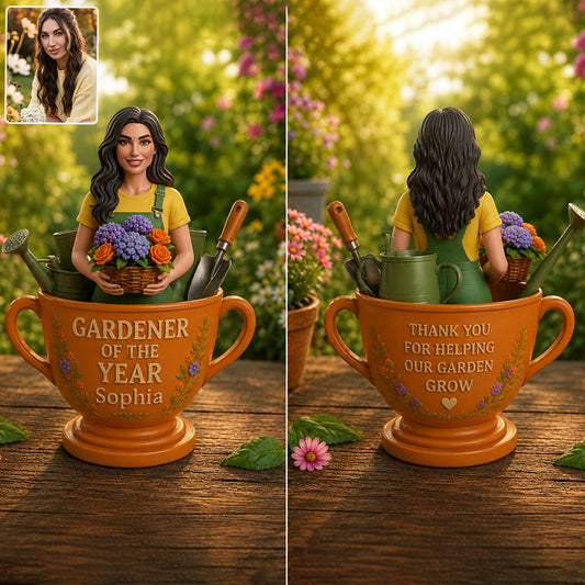 Gardener Of The Year - Personalized Gardening Premium 3D Figurine